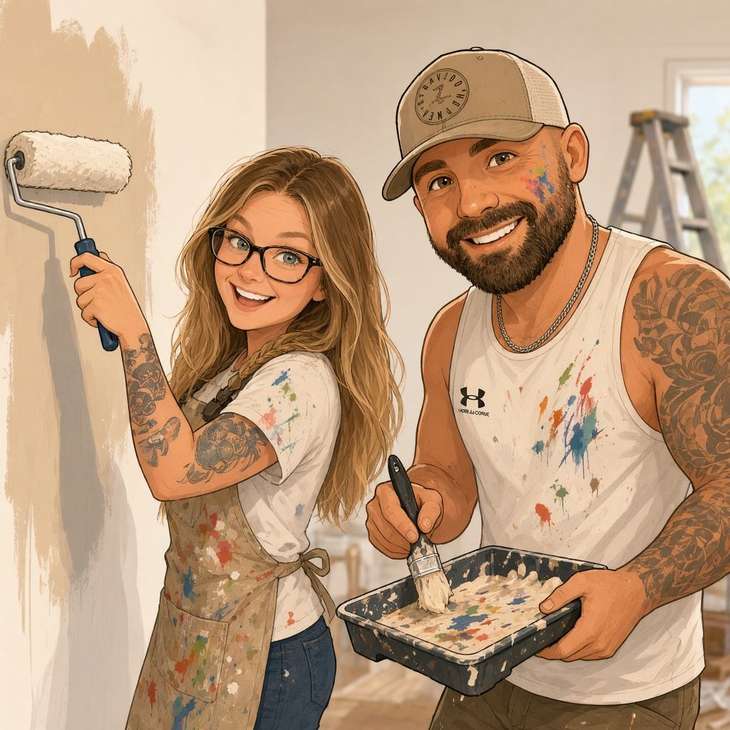Painting caricature