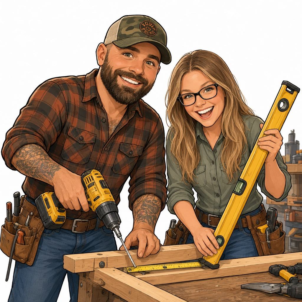 Building and assembly caricature